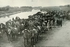 Slaget ved elvene, 1919. av Unbekannt