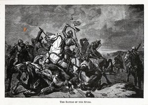 Slaget ved Spurs, 1882 av Unbekannt