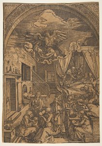 The Birth of the Virgin, fra The Life of the Virgin kopi.n.d. av Unbekannt