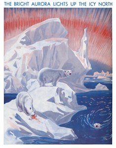 The Bright Aurora Lights Up The Iscy North, 1935 av Unbekannt