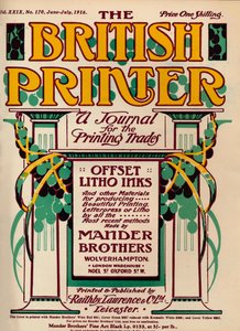 The British Printer - annonse, 1916 av Unbekannt