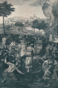The Burning of John Huss ved Council of Constance, 6. juli 1415, 1907 av Unbekannt