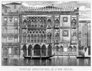 Ca dOro, Venezia, Italia, 1800-tallet av Unbekannt