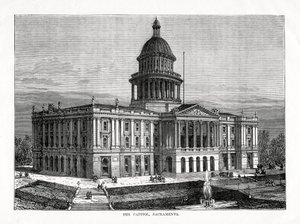 The Capitol, Sacramento, California, USA, 1877 av Unbekannt