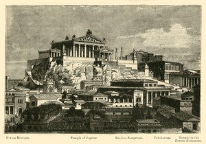 The Capitol, fra Mount Palatine restaurering, 1890. av Unbekannt