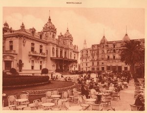 Casino og Hotel de Paris, Monte Carlo, 1930. av Unbekannt