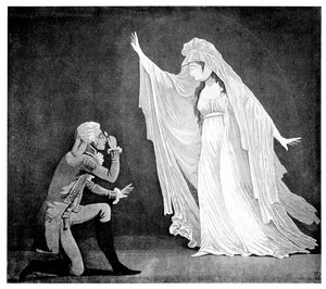 The Castle Spectre og hennes ernest beundrer, 1793 av Unbekannt