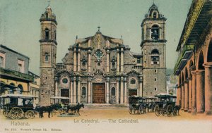 Katedralen, Havana, Cuba, c1910 av Unbekannt