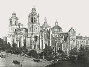 Katedralen, Mexico by, Mexico, 1895. av Unbekannt