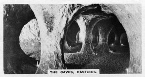 The Caves, Hastings, Sussex, c1920-tallet av Unbekannt