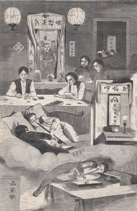 Kineserne i New York - Scene i et Baxter Street Club-House Harper
