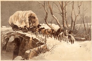 Julevognen, 1866 av Unbekannt