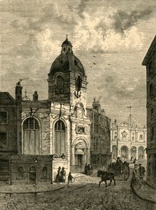 St. Benet Finks kirke, fra en gammel utsikt, 1897. av Unbekannt