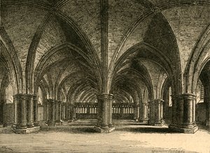 The Church of St. Faith, The Crypt of Old St. Pauls, sett fra Hollar, 1897. av Unbekannt