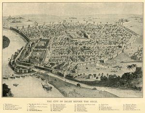 Byen Delhi før beleiringen, 1901. av Unbekannt