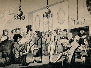 Kafferommet på Lloyds, 1798, 1928 av Unbekannt