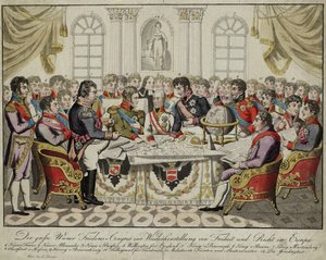 Wienerkongressen, ca. 1815 av Unbekannt