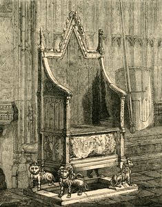 Kroningsstolen, 1881. av Unbekannt