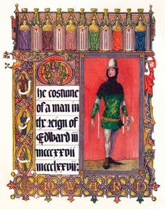 Kostymet til en mann under Edward IIIs regjeringstid, c1353 av Unbekannt