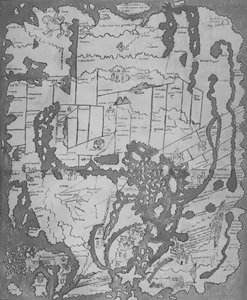 Det Cottoniana eller angelsaksiske kartet MS Tib. BV, c995, 1903 av Unbekannt