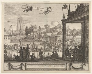 The Court of the Great Mogul t Hof vanden grooten Mogol, 1600-tallet. av Unbekannt
