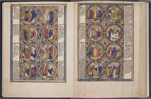 Skapelsen. Bible moralisée Codex Vindobonensis 2554, ca 1250 av Unbekannt