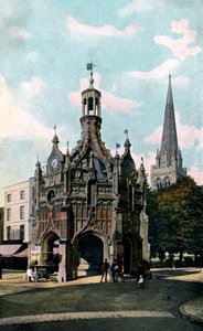 The Cross and Cathedral, Chichester, West Sussex, tidlig på 1900-tallet av Unbekannt