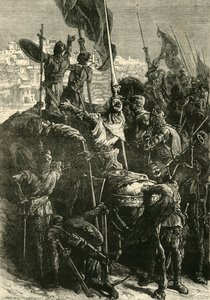 Korsfarerne før Jerusalem, 1099, 1890. av Unbekannt