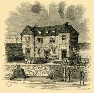 The Custom House - Time of Elizabeth, c1872. av Unbekannt