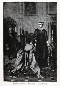 Dødsordren levert til Mary Stuart, 1882 av Unbekannt
