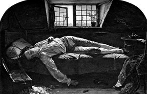 The Death of Chatterton, 1856 1900 av Unbekannt