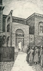 The Debtors Door, Newgate Prison, London, i 1821, 1938 av Unbekannt