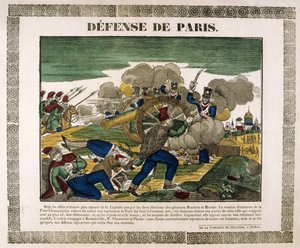 Forsvaret av Paris, 1814, 1800-tallet av Unbekannt