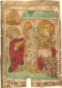 Fornektelsen av Peter, ca. 14551465. av Unbekannt
