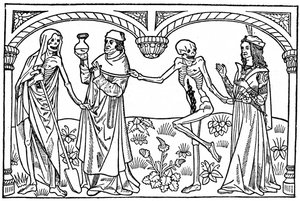 The Doctor and the Lover with their dead Selves, 1485 1964 av Unbekannt
