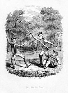 Dobbeltduellen, 1844 av Unbekannt