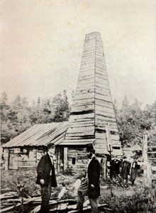 The Drake Well, Pennsylvania, Amerika, 1859 av Unbekannt