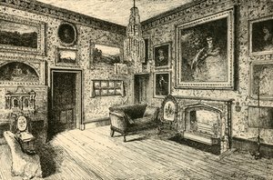 The Drawing-room at Abbotsford, 1882. av Unbekannt