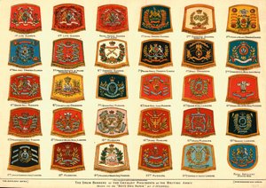 Trommebannerne til kavaleriregimentene til den britiske hæren, 1902 av Unbekannt