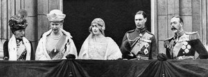 Hertugen og hertuginnen av York i Buckingham Palace etter ekteskapet deres, april 1923 av Unbekannt