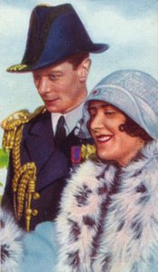 Hertugen og hertuginnen av York senere kong George VI og dronning Elizabeth på deres turné i Austra i 1927 av Unbekannt