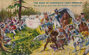 Hertugen av Cornwalls lette infanteri ... ved Brandywine, 1777, 1939 av Unbekannt