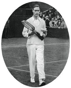 Hertugen av York som en konkurrent i herredouble på Wimbledon, 1926, 1937 av Unbekannt