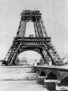 Eiffeltårnet under bygging, Paris, c1888 av Unbekannt