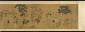 De atten lærde ved en litterær samling, Ming- eller Qing-dynastiet, 1600-tallet. av Unbekannt