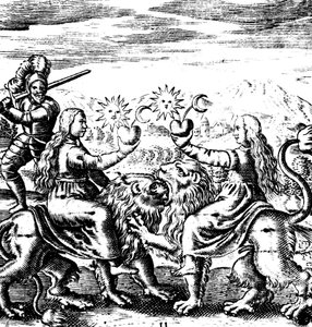 The Eleventh Key of Basil Valentine, legendarisk 1400-talls tysk munk og alkymist, 1651 av Unbekannt