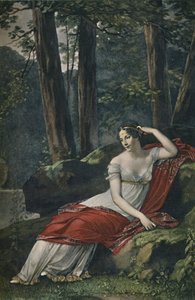 Keiserinne Josephine i parken ved Malmaison, 1809, 1896 av Unbekannt