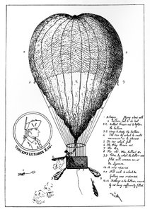 Den driftige Lunardis Grand Air Balloon, 1784 av Unbekannt