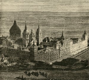 The Escurial, nær Madrid, 1890. av Unbekannt