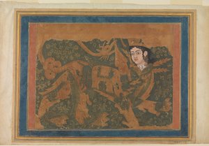 Den fantastiske skapningen Buraq, ca. 1660-80. av Unbekannt